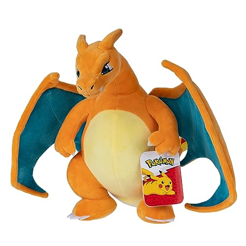 Pokémon PKW3723-30cm Peluche de Glurak Oficial Felpa