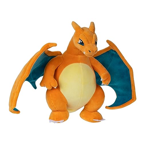 Pokémon PKW3723-30cm Peluche de Glurak Oficial Felpa