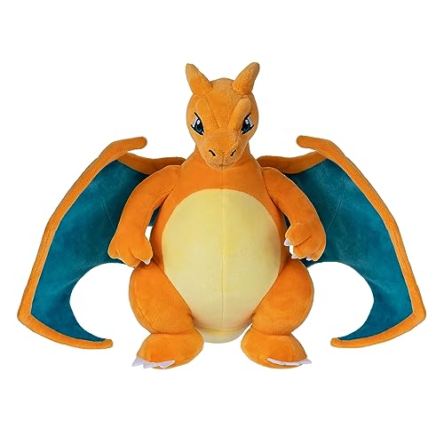 Pokémon PKW3723-30cm Peluche de Glurak Oficial Felpa