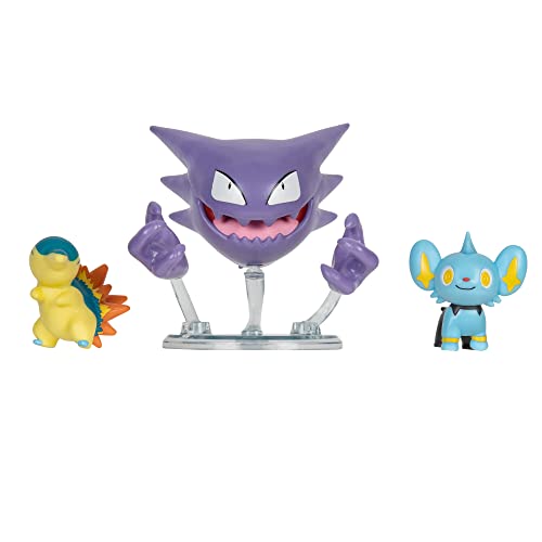 Pokemon Pokémon PKW3045 - Juego de figuras de batalla Sheinux, gel de fuego, Alpollo, juego oficial de figuras Pokémon