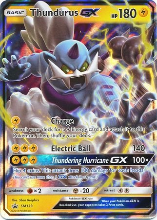 Pokemon Thundurus GX - SM133 - Promoción - SM Black Star Promo