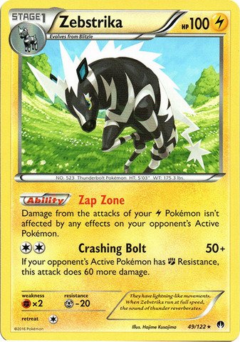 Pokemon - Zebstrika (49/122) - XY Breakpoint