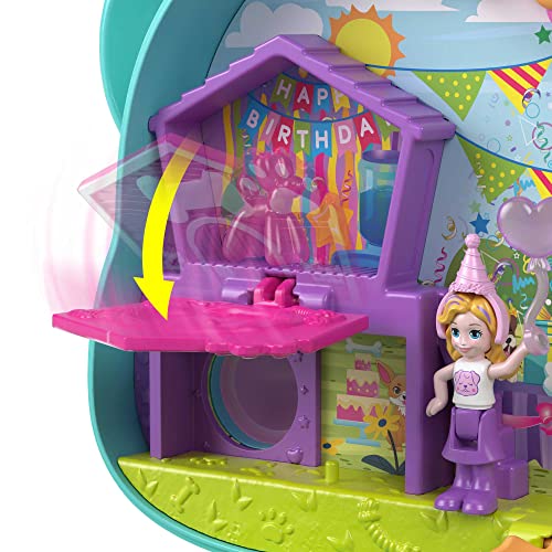 Polly Pocket- Perrito Fiesta de cumpleaños para Perros Compacto, Multicolor, Unique Size (HKV30)