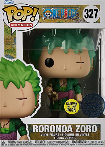 Pop Animación: One Piece - Roronoa Zoro (brilla en la oscuridad) Funko Kody Trading Figura de vinilo exclusiva