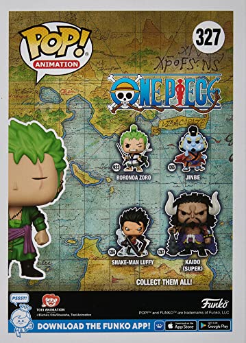 Pop Animación: One Piece - Roronoa Zoro (brilla en la oscuridad) Funko Kody Trading Figura de vinilo exclusiva