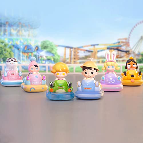 POP MART POPCAR Bumper Car Series-3PCS Figura Aleatoria Figura de Acción Popular Figura Coleccionable y Adorable Juguete Artístico Regalo Creativo