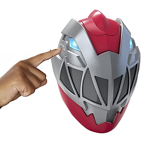 Power Rangers Dino Fury Red Ranger - Máscara electrónica para disfrazarse