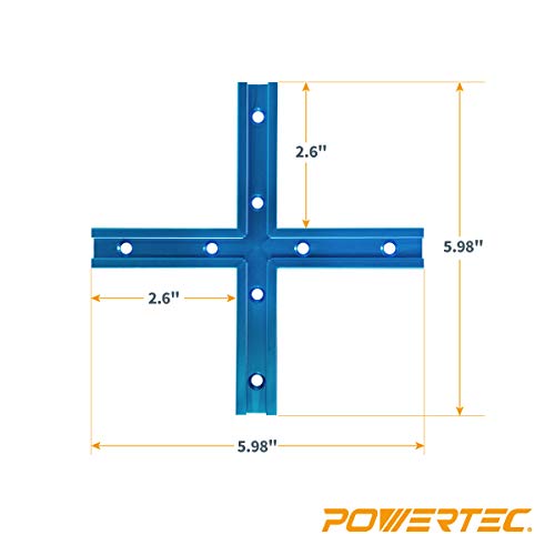 POWERTEC 71609 Kit de intersección T-Track