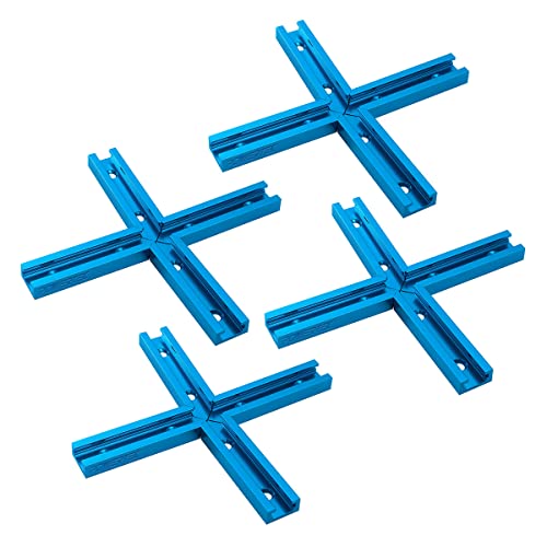 POWERTEC 71609-P4 Kit de intersección T-Track, 4 juegos