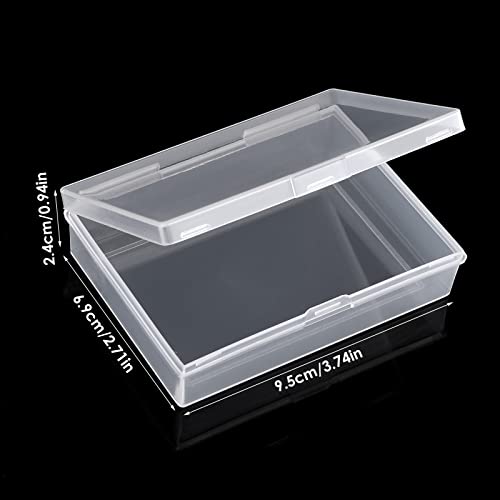 Prasacco Estuche de 3 piezas para cartas de juego, cajas de plástico transparentes para tarjetas de juego, caja de almacenamiento vacía para tarjetas bancarias, tarjetas de visita, tarjetas de juego