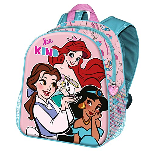 Princesas Disney Kind-Mochila Basic, Rosa, 31 x 39 cm, Capacidad 18.2 L