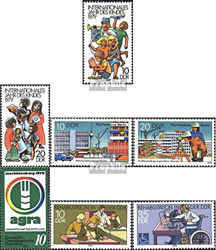 Prophila Collection DDR (RDA) 2422-2423,2424-2425,2428, 2431-2432 (Completa.edición.) 1979 niños, FDJ, Agra, Personas de Movilidad Reducida (Sellos para los coleccionistas) Salud