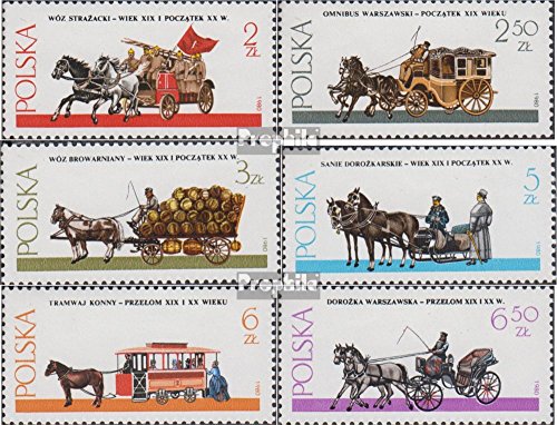 Prophila Collection Polonia 2721-2726 (Completa.edición.) 1980 Varsovia Yugos (Sellos para los coleccionistas) Caballos