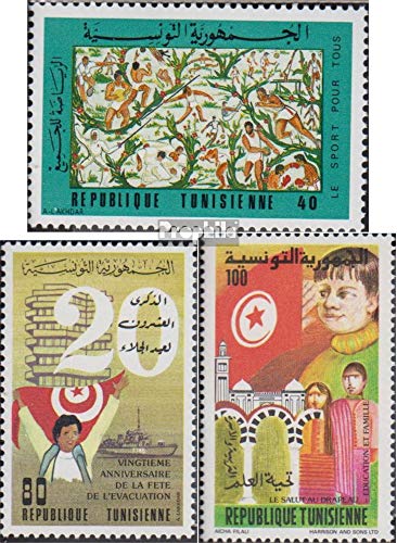 Prophila Collection Túnez 1063,1064,1067 (Completa.edición.) 1983 Deportes, Tripulación, Bandera (Sellos para los coleccionistas) Banderas/Escudos/Mapas