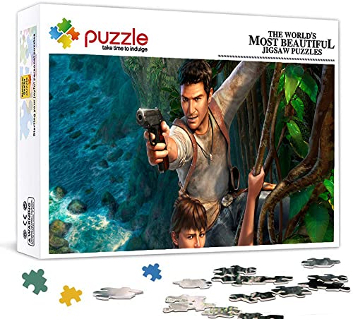 Puzzle 1000 Piezas para Adultos, Puzzle Uncharted, Pequeña Mini Rompecabezas Resistente, Grueso Y Difícil para Juegos de Fiesta, Niños, Amigos de La Familia. 38X26cm