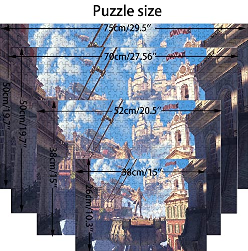 Puzzle Bioshock Infinite, Puzzle 1000 Piezas para Adultos, Rompecabezas para Adultos para Niños Adolescentes Juegos Educativos Juguetes Hogar Viajes Regalos 70X50cm