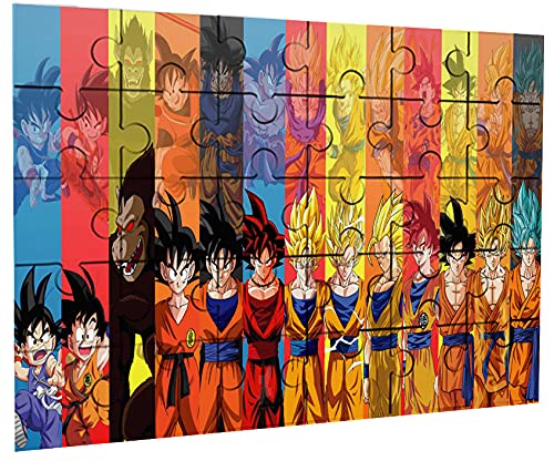 Puzzle con 30 Piezas Dragon Ball Super Goku Evolucion Rompecabezas Educativo puzle