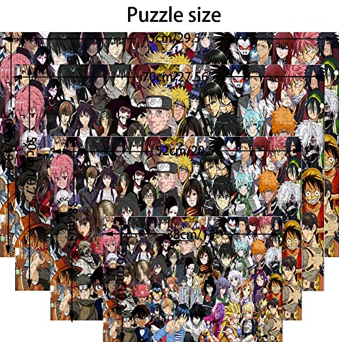 Puzzle Crossover Anime, Puzzle 1000 Piezas para Adultos, Rompecabezas de Adolescente Niños Cumpleaños Sorpresa Familia Hogar Decoración Arte Rompecabezas 70X50cm