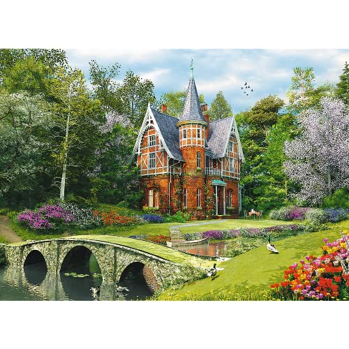 Puzzle De Madera - Casa Victoriana - 1000 Elementos, Artesanía En Madera, Formas Irregulares, 100 Figuras De Monumentos Y Símbolos Estadounidenses, Rompecabezas Moderno Premium, DIY