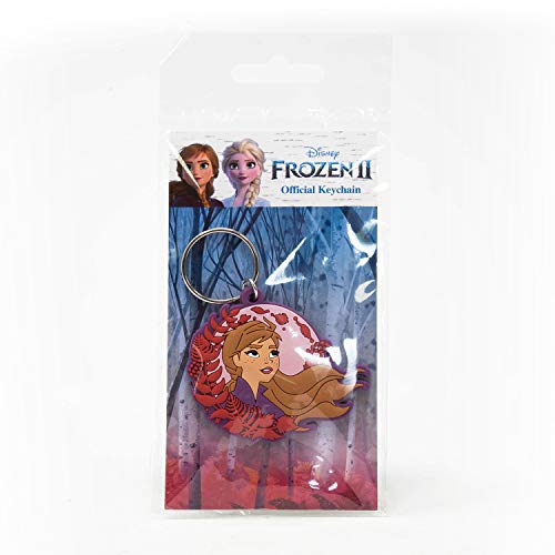 Pyramid International Llavero de goma Frozen 2 Anna, Multicolor, 15.5 x 7.5 x 0.5 cm