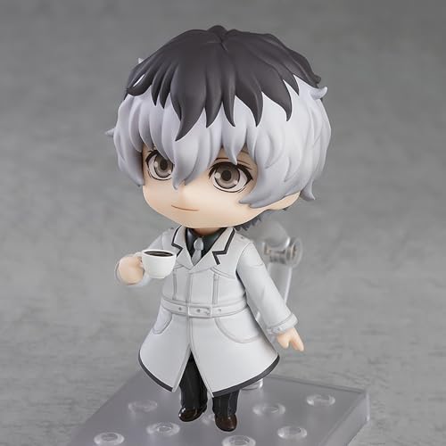 Q Version Of Kaneki Ken & Tokyo Bakuran Half Hers Pop Up Parade - Figura de animé de niño de pelo blanco | Juntas de 10 cm movible PVC puede cambiar la cara de los adornos de juguete | Regalos