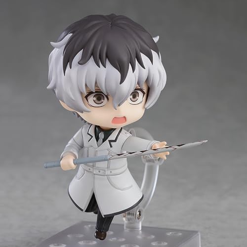 Q Version Of Kaneki Ken & Tokyo Bakuran Half Hers Pop Up Parade - Figura de animé de niño de pelo blanco | Juntas de 10 cm movible PVC puede cambiar la cara de los adornos de juguete | Regalos