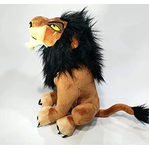 Qarunt Lion King Scar Peluche Juguetes, Peluches Suaves de Dibujos Animados, muñecas de Peluche para niños, para niños, niñas, Chicas, cumpleaños, 36 cm