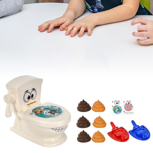 Qianly Juego de baño de Juguete, Juguetes de baño para Fiesta de, Divertido Juego de Caca de baño, lanzadores de destreza para Chico y niño