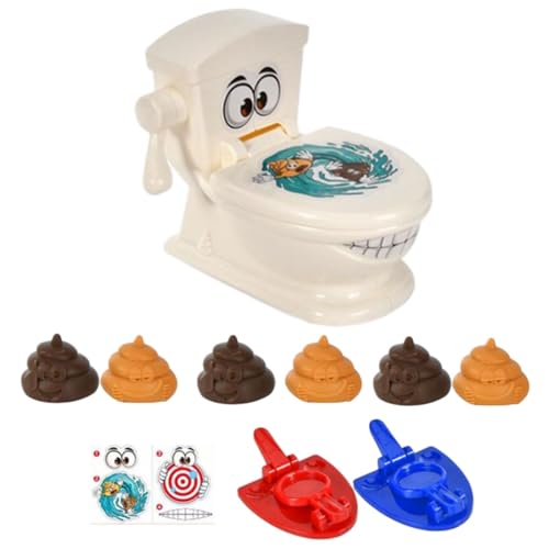 Qianly Juego de baño de Juguete, Juguetes de baño para Fiesta de, Divertido Juego de Caca de baño, lanzadores de destreza para Chico y niño