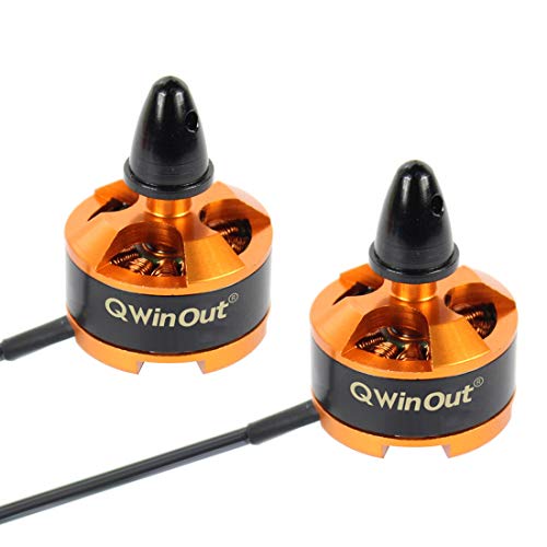 Qwinout 1806 2400KV CW CCW Motor sin escobillas para DIY 2-3S FPV Racing Drone 250 Mini Drone Multi-Rotor CC3D 260 330 RC Quadcopter (2 piezas CW)