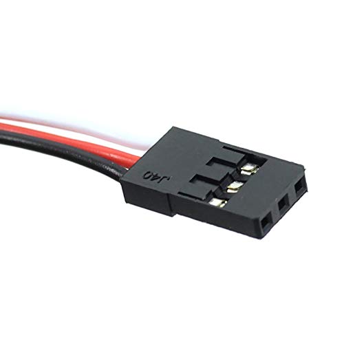 QWinOut 40A Brushless ESC 2-4S Speed Controller with 5V 3A BEC for Fixed Wing DIY RC Multi-Axis Aircraft Drone Helicopter Quadcopter (4 Pcs, Short Cable)