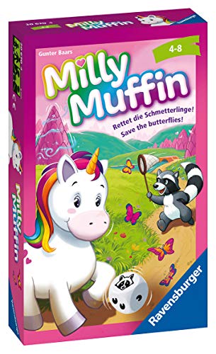 Ravensburger- Milly Muffin Gift Games 20670-Milly, Unicornio Cooperativo Juego Infantil a Partir de 4 años, Multicolor (20670)