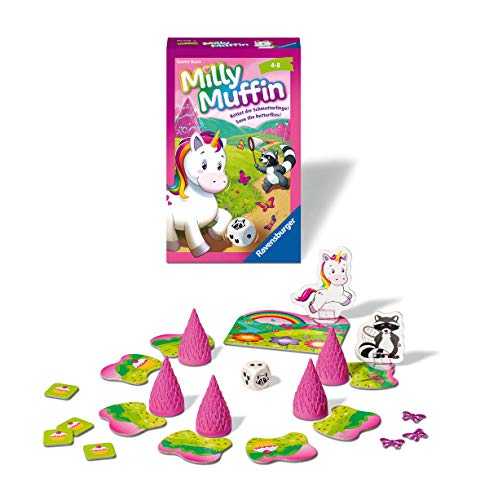 Ravensburger- Milly Muffin Gift Games 20670-Milly, Unicornio Cooperativo Juego Infantil a Partir de 4 años, Multicolor (20670)