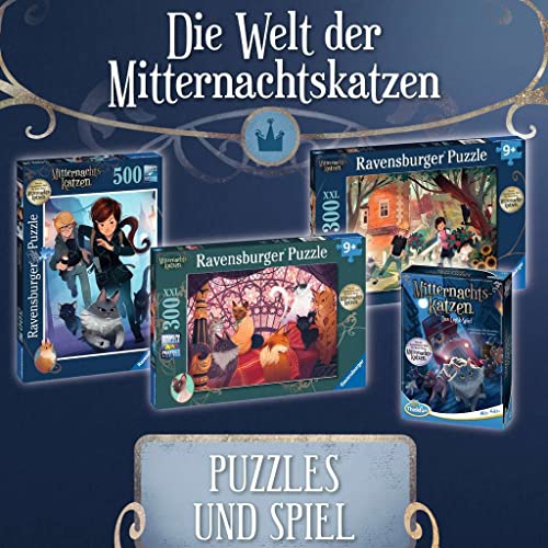 Ravensburger Puzle Infantil 13362-Puzzle para niños a Partir de 9 años, Medianoche (300 Piezas), diseño de Gato mágico (13362)