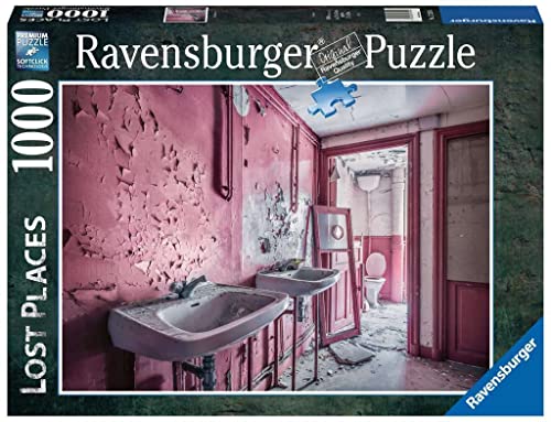 Ravensburger - Puzzle Baño rosa en ruinas, Colección Lost Places, 1000 Piezas, Puzzle Adultos