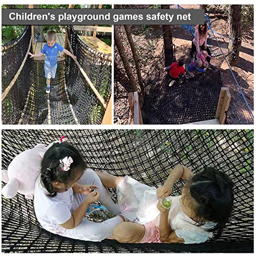 Red de escalada, parque infantil, doble capa, red de seguridad para niños, columpio para jardín, 1 x 3 m, 2 x 3 m, 3 x 3 m, red de protección contra caídas para red de parque infantil (3 x 3 m)