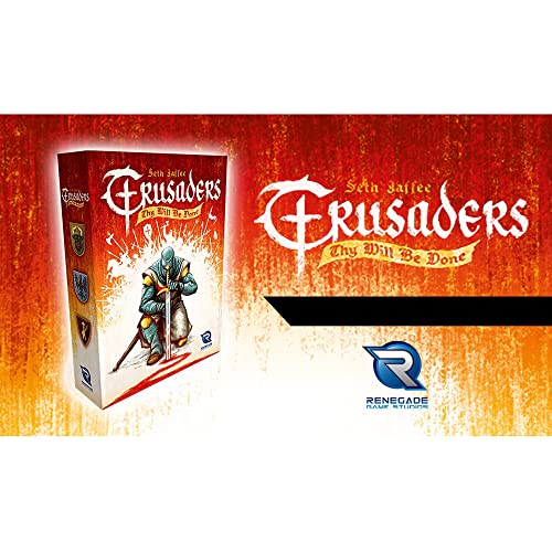 Renegade Game Studios Crusaders: Thy Will Be Done - Juego de mesa de estrategia Medivel a partir de 14 años, 2-4 jugadores, 45-60 minutos