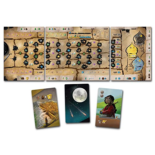 Renegade Games Wayfarers of The South Tigris - Juego de mesa de estrategia de colocación de dados, a partir de 14 años, 1-4 jugadores, 60-90 minutos