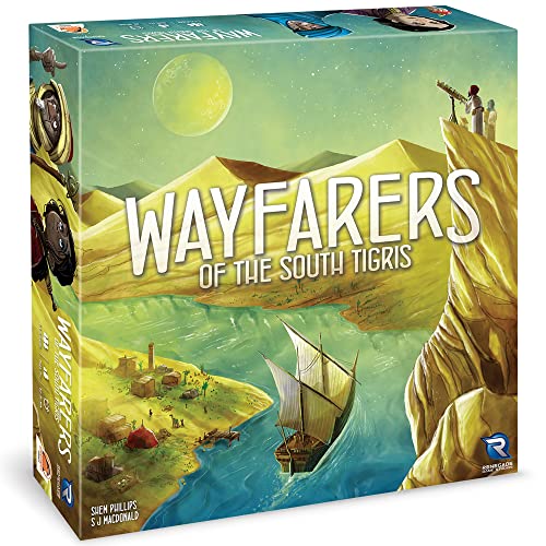 Renegade Games Wayfarers of The South Tigris - Juego de mesa de estrategia de colocación de dados, a partir de 14 años, 1-4 jugadores, 60-90 minutos