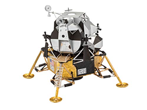 Revell- Apollo 11 Lunar Module Eagle, Escala 1:48 Air Craft Kit de Modelos de plástico, Color Blanco (03701)