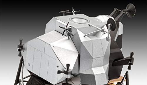 Revell- Apollo 11 Lunar Module Eagle, Escala 1:48 Air Craft Kit de Modelos de plástico, Color Blanco (03701)