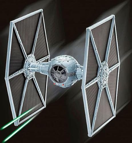 Revell- Disney Star Wars-Juego de coleccionistas con X-Wing Tie Fighter, 21,8 y 24,7 cm Accesorios, Color Plateado (06054)