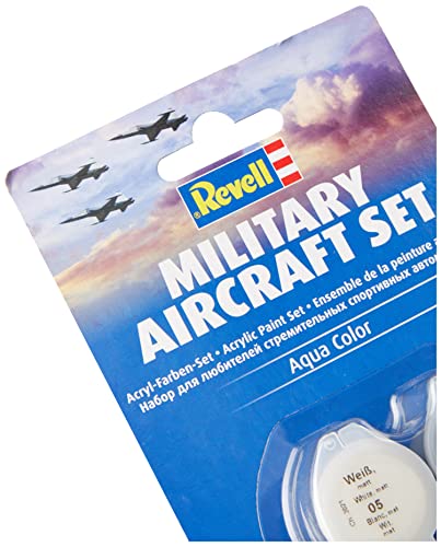 Revell Juego de Aviones Militares, Color aeronaves 39071 + 29604 Contacta Profesional Colla di plastica, Color Clear, 25g