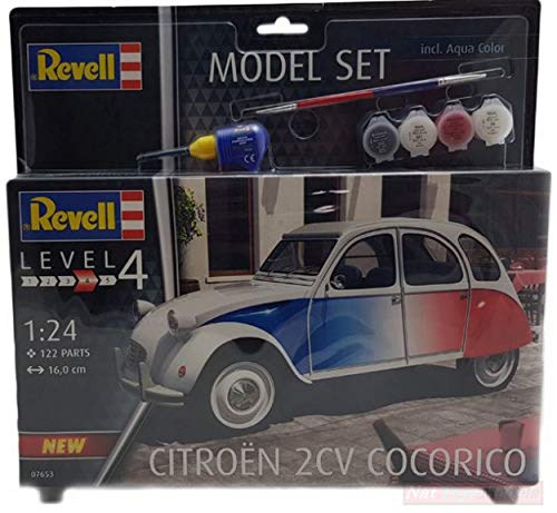 Revell Kit DE Montaje Compatible con Citroen 2 CV COCORICO Model Set Kit 1:24 RV67653