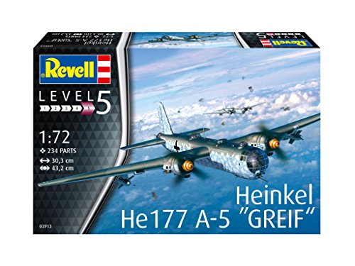 Revell - Maqueta Heinkel He177 A-5 "Greif, Kit modelo, escala 1: 72 (03913)