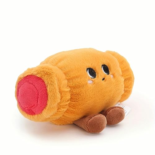 RIJPEX Peluche Serie de postres deliciosos de 7cm deliciosos Juguetes de Peluche envueltos en Salchichas del Mundo