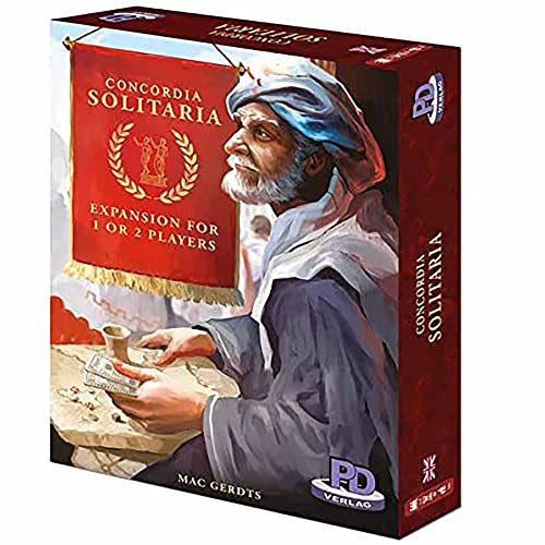 Rio Grande Games: Concordia Solitaria Expansion - Expansión de juego de mesa de estrategia a Concordia - A partir de 14 años, 1-2 jugadores, juego de 60 minutos (RGG615)