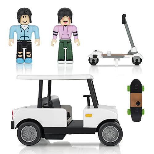 Roblox- Celebrity Collection Brookhaven - Carrito de Golf (Incluye artículo Virtual Exclusivo), Multicolor (Jazwares ROG0239)