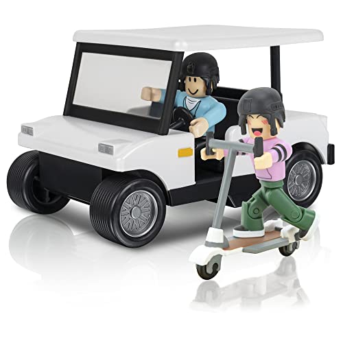 Roblox- Celebrity Collection Brookhaven - Carrito de Golf (Incluye artículo Virtual Exclusivo), Multicolor (Jazwares ROG0239)