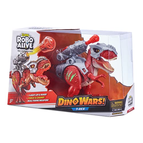 ROBO ALIVE Juguete T-Rex de Dino Wars Roboter, Color (ZURU 7132)